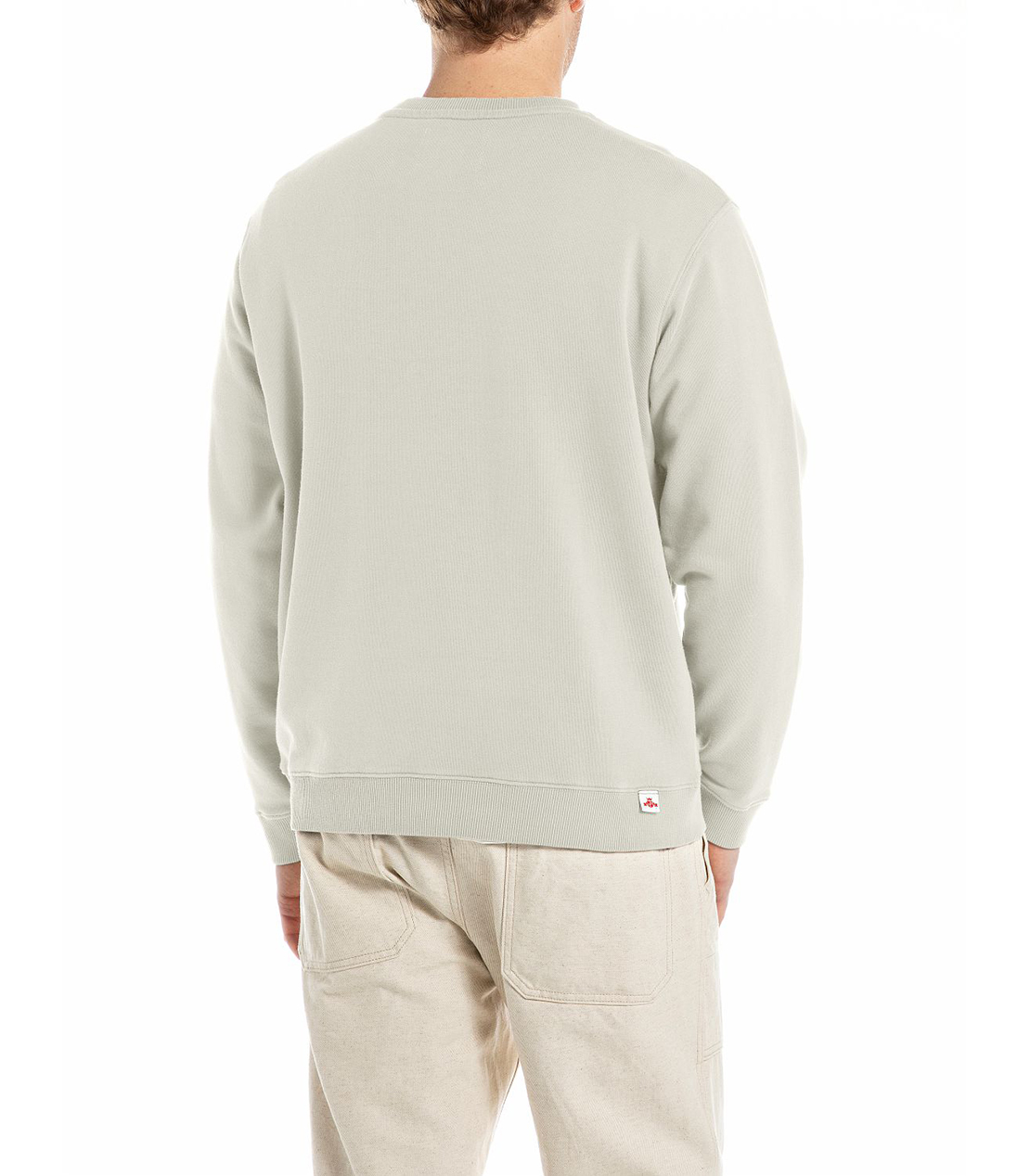 レタリング刺しゅうコットンフリース 詳細画像 アイスグレー 2